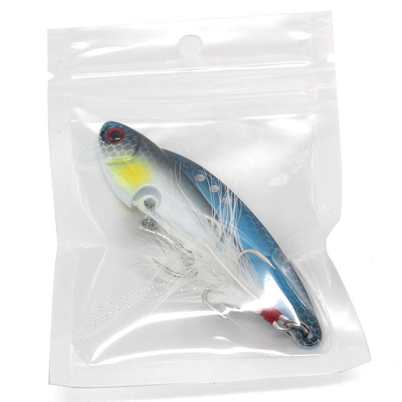 Fishing Lure Crankbait - 10 قطع طُعم صيد معدني VIB،