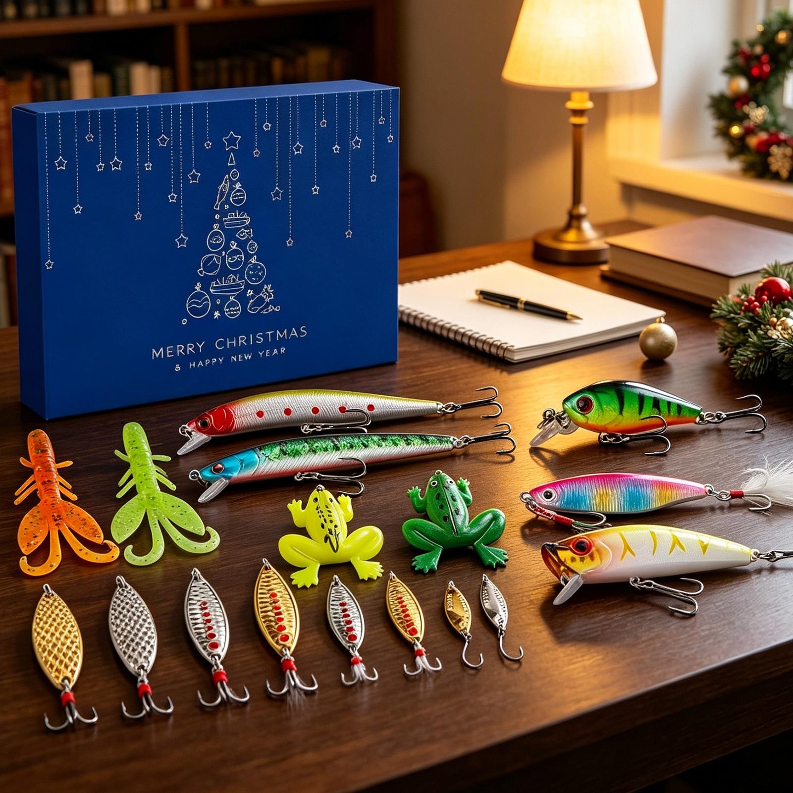 عد تنازلي لعيد الميلاد لمدة 24 - مراجعة Fishing Lure Box وسعره