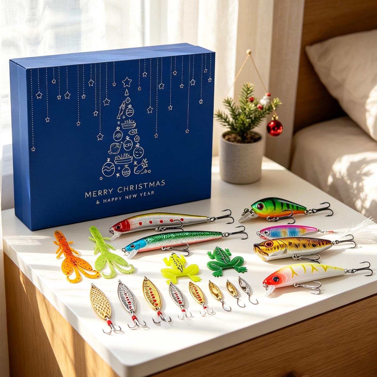 عد تنازلي لعيد الميلاد لمدة 24 - مراجعة Fishing Lure Box وسعره