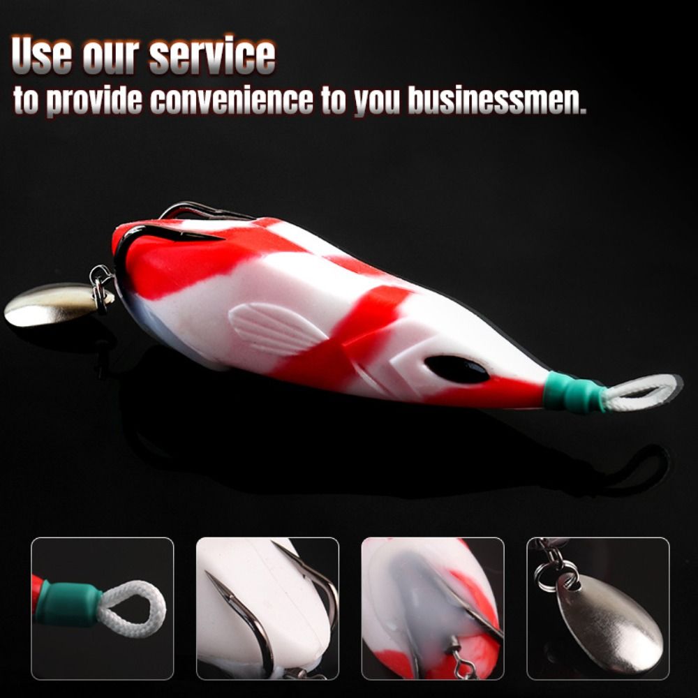 طعم صيد سمك ناعم على شكل ضفدع، - مراجعة Fishing Lure Crankbait وسعره