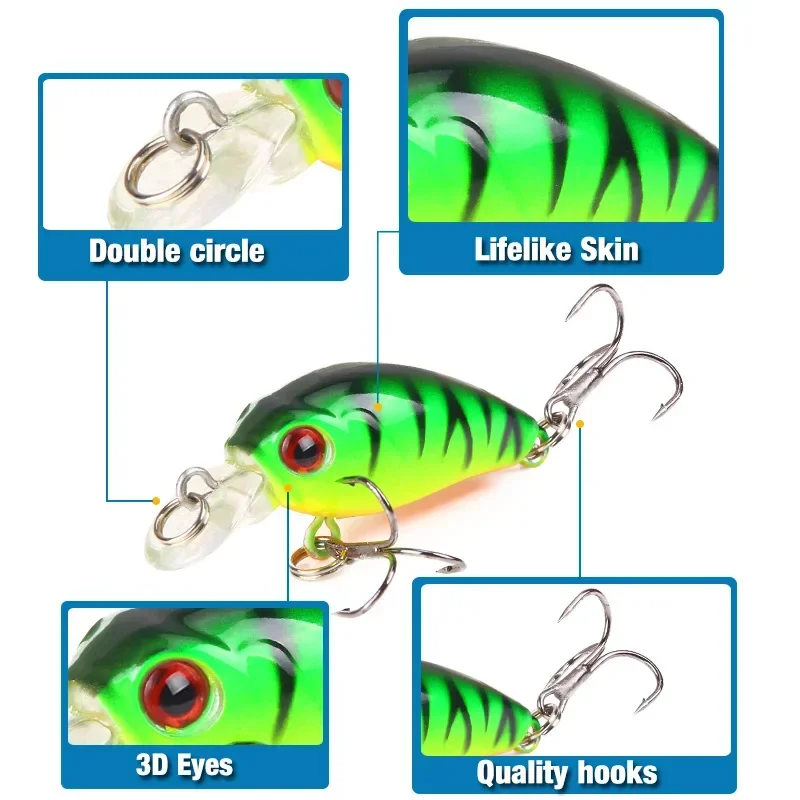 4.5 سنتيمتر 4 جرام 1 قطعة أسما - مراجعة Fishing Lure Crankbait وسعره