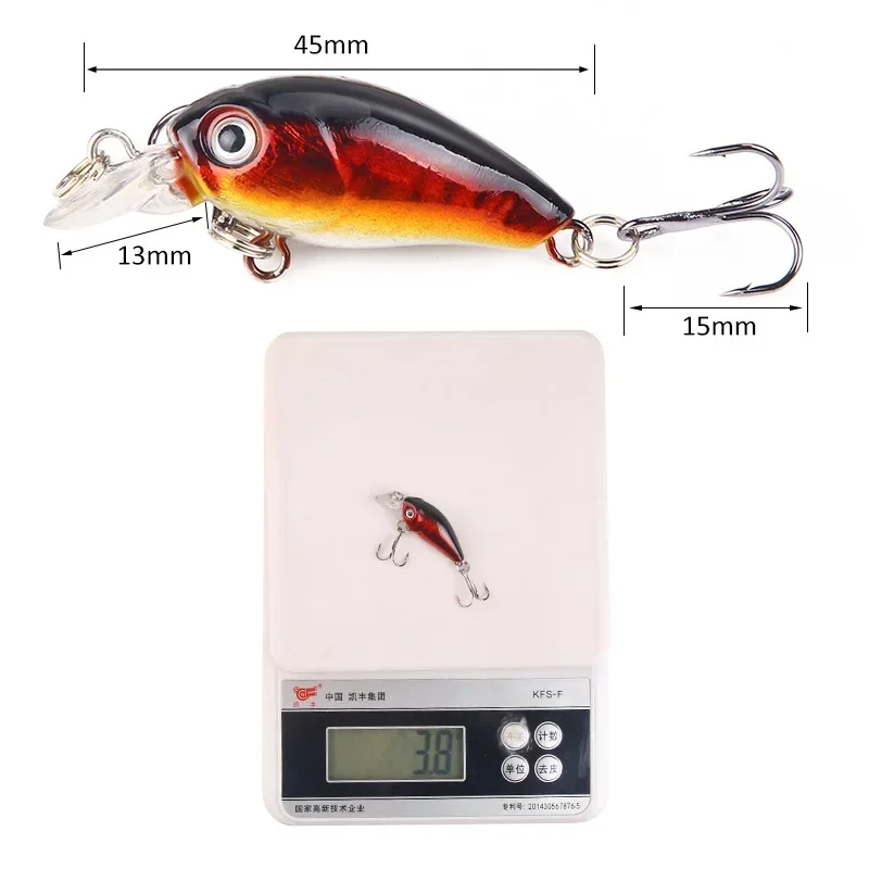 4.5 سنتيمتر 4 جرام 1 قطعة أسما - مراجعة Fishing Lure Crankbait وسعره