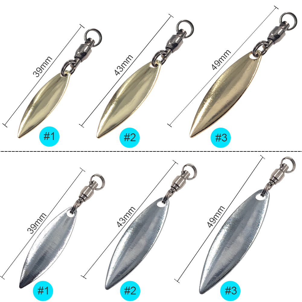 10 قطعة شفرات الصفصاف سبينر ال - مراجعة Fishing Lure Buzzbait وسعره