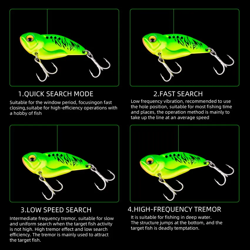 5 قطعة VIB المعادن ملعقة الصيد - مراجعة Fishing Lure Crankbait وسعره