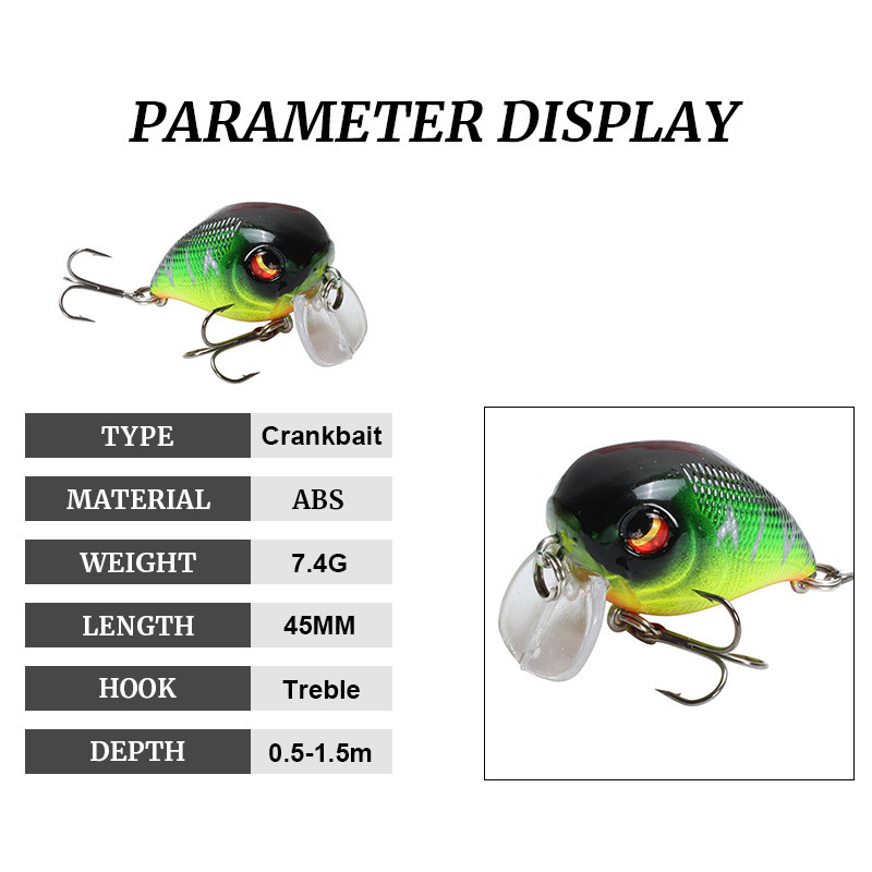 1 قطعة العائمة كرنك الصيد السح - مراجعة Fishing Lure Crankbait وسعره