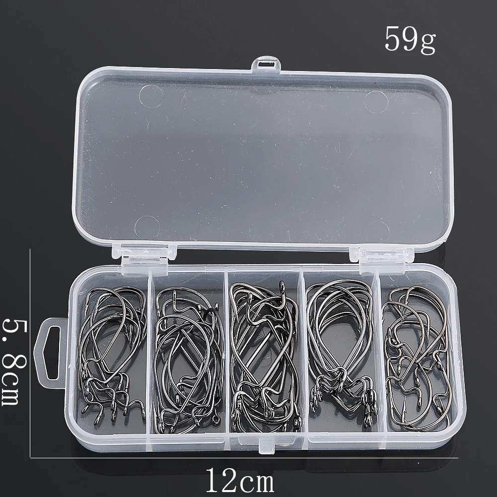 مجموعة خطافات صيد شائكة 50 قطع - مراجعة Fishing Lure Box وسعره