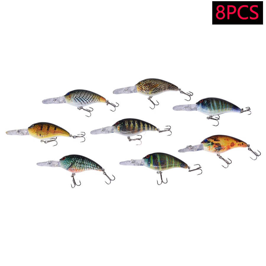 8 قطع طعوم صيد صناعية صلبة من  - مراجعة Fishing Lure Jerkbait وسعره