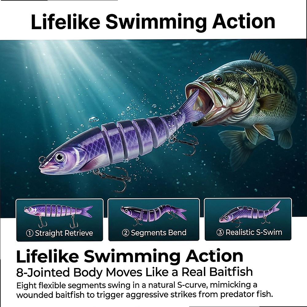 YQCCK 3 قطع طعوم صناعية صلبة ب - مراجعة Fishing Lure Box وسعره