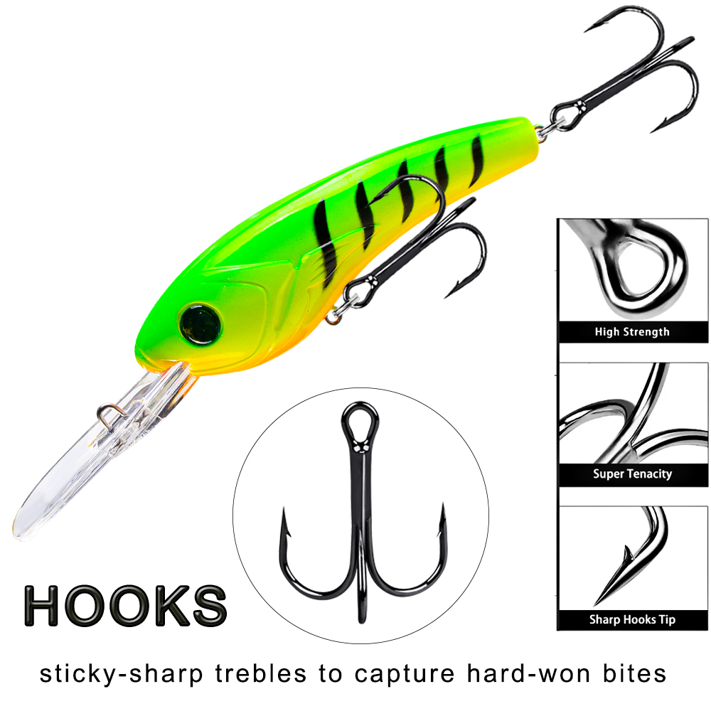 Magnisher Deepwater أسماك الطع - مراجعة Fishing Lure Crankbait وسعره
