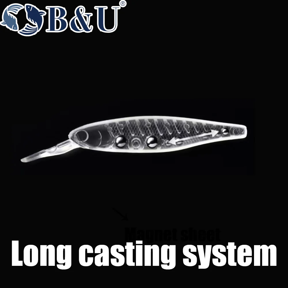 B & U 68 مللي متر ثلاثية الأبع - مراجعة Fishing Lure Crankbait وسعره