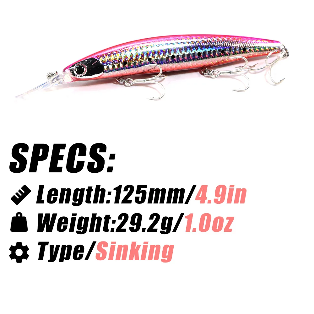 B & U 125 مللي متر غرق أسماك ا - مراجعة Fishing Lure Crankbait وسعره