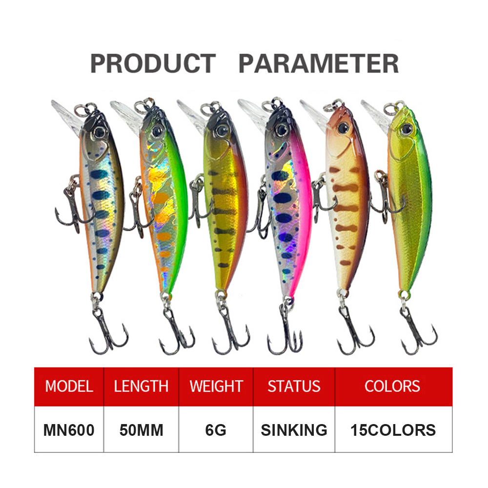 5 سنتيمتر 6 جرام الصيد السحر غ - مراجعة Fishing Lure Jerkbait وسعره